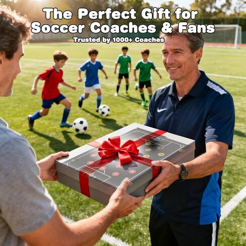 Soccer Coaching Board, 16" LCD Magnetic Screen with 25 Magnets - Electronic Tactics Board for Training, 0.3s One-Touch Erase & Lock, IPX4 Waterproof Portable Design, Includes Stylus Pen in Kuwait