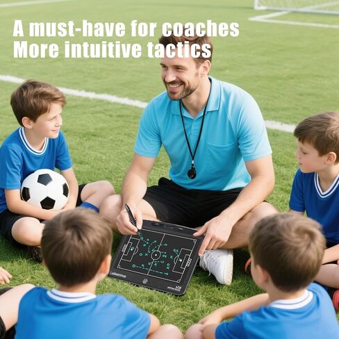 لوحة تدريب كرة القدم الإلكترونية - لوحة تكتيكات كرة القدم LCD مقاس 16 بوصة مع قلم ستايلس، هدايا مدرب كرة القدم، معدات التدريب in Kuwait