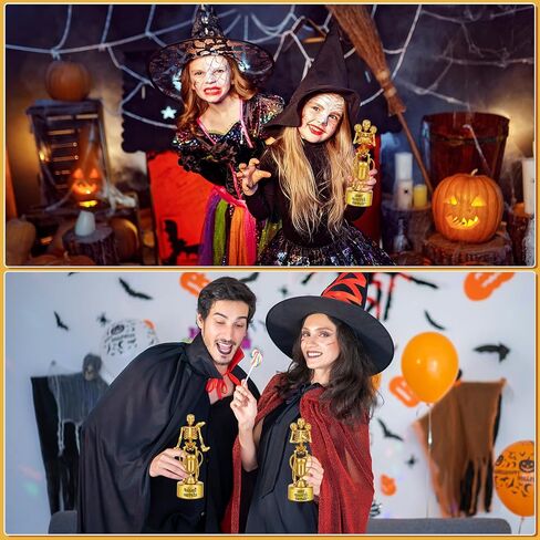 6 Pack Halloween Trophy Best Costume Trophy Skeleton Trophies, Halloween Trophy Awards for Kids Adults Halloween Party Prizes Contest Prizes Funny Trophy for Halloween Party Supplies in Saudi Arabia