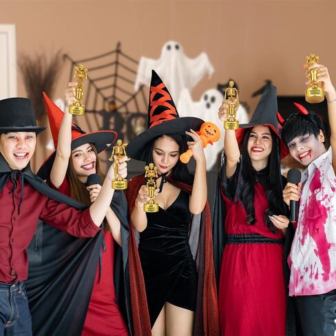 6 Pack Halloween Trophy Best Costume Trophy Skeleton Trophies, Halloween Trophy Awards for Kids Adults Halloween Party Prizes Contest Prizes Funny Trophy for Halloween Party Supplies in Saudi Arabia
