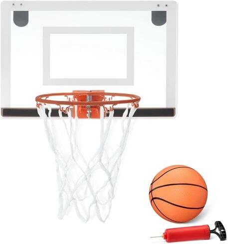 Amazon Basics Mini Indoor Basketball Hoop, Over The Door Backboard and Rim, 18" x 12" in Saudi Arabia