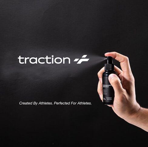 Traction+ Premium Shoe Grip Spray – Anti Slip Court Traction Restore for Basketball, Volleyball, Pickleball & Indoor Sports | Natural, Odorless, No Residue | 60 mL / 100 mL / 150 mL in Saudi Arabia