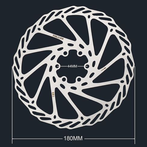 180mm Disc Brake Rotor With 6 Bolts & T25 Torx Tool, Stainless Steel Bike Rotor for Mountain Bike/Road Bike/MTB/BMX, Fits 44mm Threaded Hub (Anti-Rust & Heat-Resistant) (180mm*1pcs) in Saudi Arabia