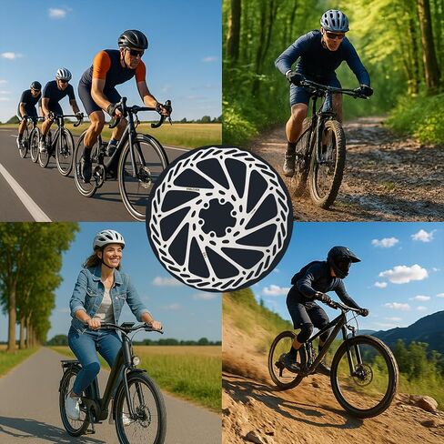 180mm Disc Brake Rotor With 6 Bolts & T25 Torx Tool, Stainless Steel Bike Rotor for Mountain Bike/Road Bike/MTB/BMX, Fits 44mm Threaded Hub (Anti-Rust & Heat-Resistant) (180mm*1pcs) in Saudi Arabia