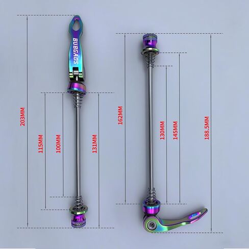 Bike Quick Release Skewer Front & Rear Wheel Axle for Mountain Bike/Road Bike/Bicycle/MTB Wheel Hub，Black a Pair in Saudi Arabia