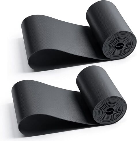 YunSCM 26x4.0 Inch Rim Strip Rim Tape Fat Tire Liner PVC Inner Tube Cushion Protector Anti Puncture for Bikes (Black) 2-PCS in Saudi Arabia