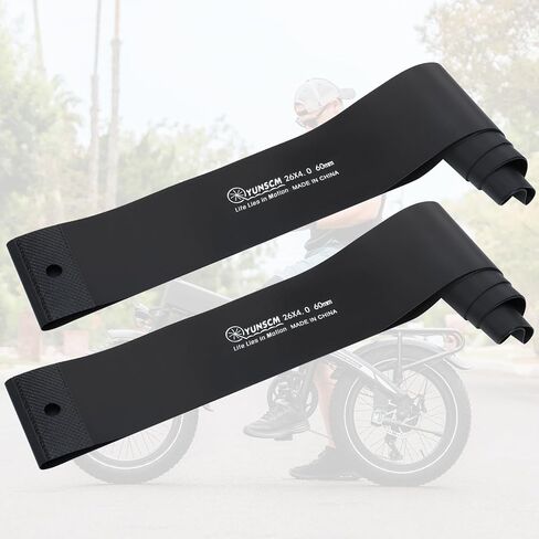 YunSCM 26x4.0 Inch Rim Strip Rim Tape Fat Tire Liner PVC Inner Tube Cushion Protector Anti Puncture for Bikes (Black) 2-PCS in Saudi Arabia