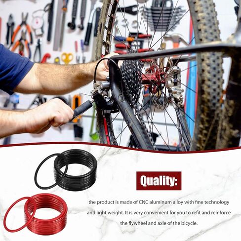 Skylety 20 Pieces Bike Bicycle Bottom Bracket Spacer 7 8 9 10 11 Speed Cassette Aluminum Alloy Flywheel Hub Washer Flywheel Hub Spacer 1 mm 1.5 mm 2 mm 2.5 mm 3 mm Bottom Bracket Washer BB in Saudi Arabia
