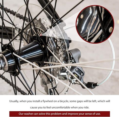 Skylety 20 Pieces Bike Bicycle Bottom Bracket Spacer 7 8 9 10 11 Speed Cassette Aluminum Alloy Flywheel Hub Washer Flywheel Hub Spacer 1 mm 1.5 mm 2 mm 2.5 mm 3 mm Bottom Bracket Washer BB in Saudi Arabia