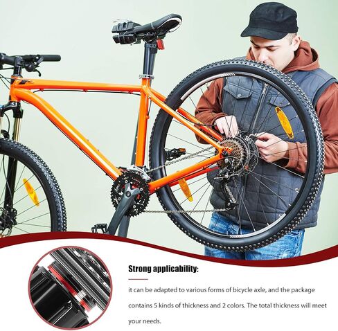 Skylety 20 Pieces Bike Bicycle Bottom Bracket Spacer 7 8 9 10 11 Speed Cassette Aluminum Alloy Flywheel Hub Washer Flywheel Hub Spacer 1 mm 1.5 mm 2 mm 2.5 mm 3 mm Bottom Bracket Washer BB in Saudi Arabia
