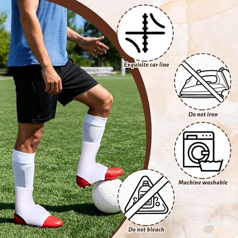 مشاجرات كرة القدم، أغطية المربط الأكمام المرابط لكرة القدم غير قابلة للانزلاق مناسبة لكرة القدم لاكروس هوكي العشب الرياضية الأكمام لأحذية كرة القدم المراهقين الشباب الأوساخ / العشب خارج in Saudi Arabia