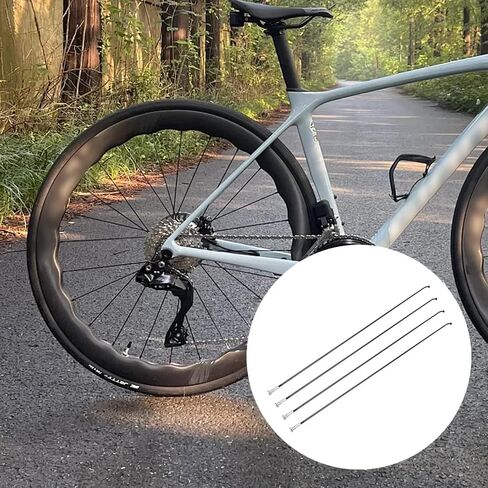 Oedema 40 Pcs 14G 270mm Length Stainless Steel Bicycle Spokes Bike Wheel Universal Bicycle Spokes with Nipples for Ebike, City Bikes, Black in Kuwait