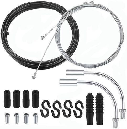 Universal Bicycle Brake Cable Kit (Brake Lines Only - No Shift Cables Included) with Housing, Noodles, Ferrules for Mountain Bike Road Bike Front Rear Brake Wire Replacement in Saudi Arabia