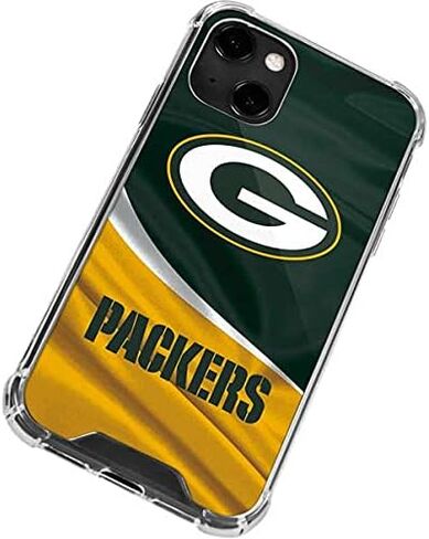حافظة هاتف Skinit الشفافة متوافقة مع iPhone 13 - تصميم Green Bay Packers المرخص رسميًا من NFL in Kuwait