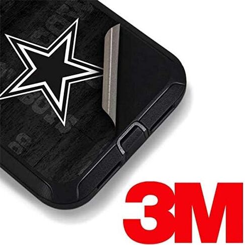 ملصق Skinit متوافق مع هاتف OtterBox Defender iPhone XR - تصميم أسود وأبيض مرخص رسميًا من NFL Dallas Cowboys in Saudi Arabia