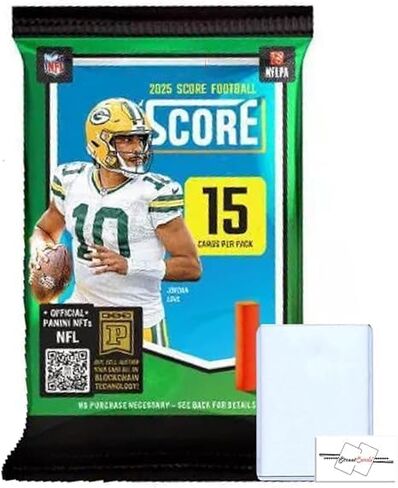 2025 Score Football NFL Blaster Pack with 15 Trading Cards + Toploader + StreetCards Magnet! in Saudi Arabia