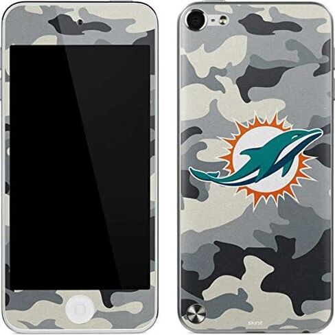 Skinit Decal MP3 Player Skin Compatible with iPod Touch (5th Gen&2012) - Officially Licensed NFL Miami Dolphins Camo Design in Saudi Arabia