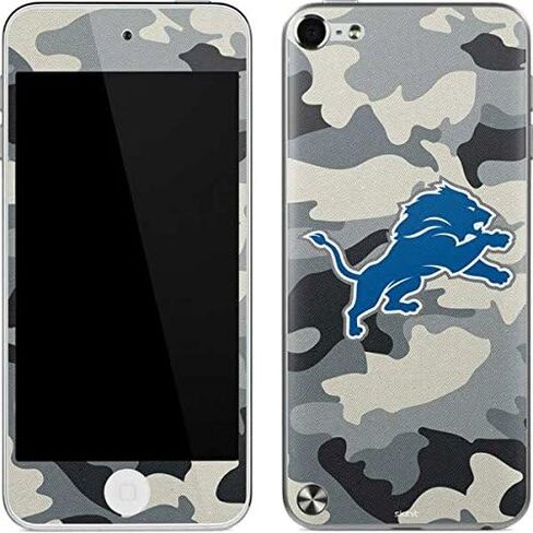 ملصق Skinit لمشغل MP3 متوافق مع iPod Touch (الجيل الخامس و2012) - تصميم مموه مرخص رسميًا من NFL Detriot Lions in Saudi Arabia