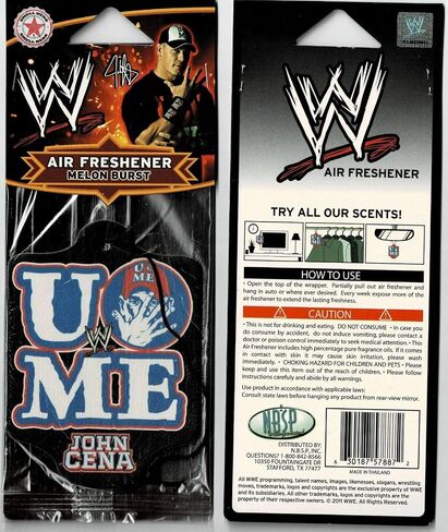 WWE - معطر الهواء - جون سينا ​​-WWE-Cenation-مرخص جديد في عبوة مختومة in Saudi Arabia