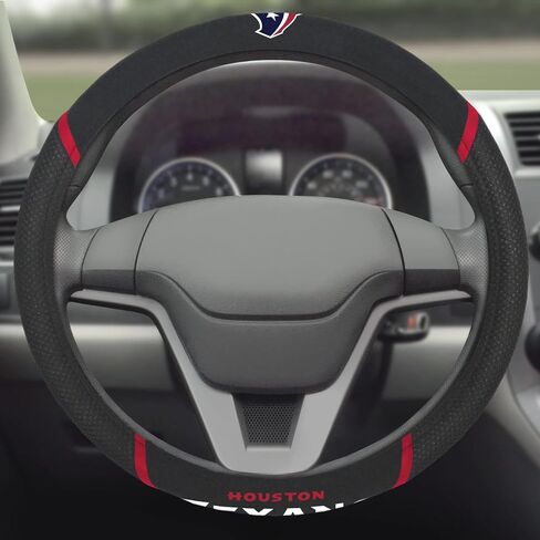 FANMATS 21396 Houston Texans Embroidered Steering Wheel Cover in Saudi Arabia