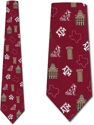 Eagles Wings Texas A&M Ties Aggies Mens College Neckties in Saudi Arabia