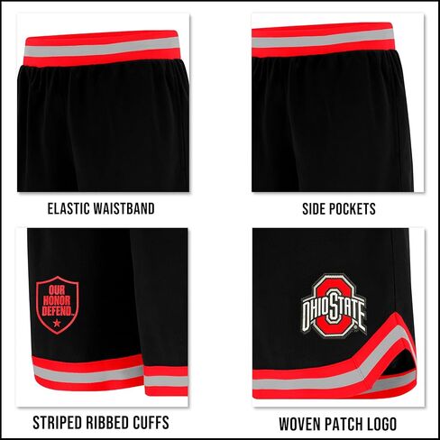 Ultra Game Men's NCAA Official Supreme Poly Air Mesh Shorts in Saudi Arabia