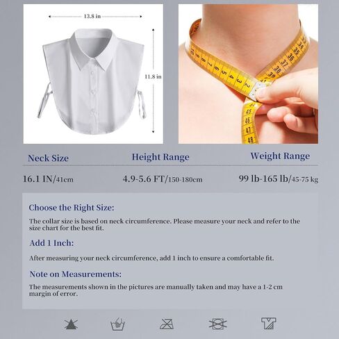Collar Detachable Dickey Denim Faux Collars for Women Men Shirt Collar cuellos falsos para Muje in Kuwait