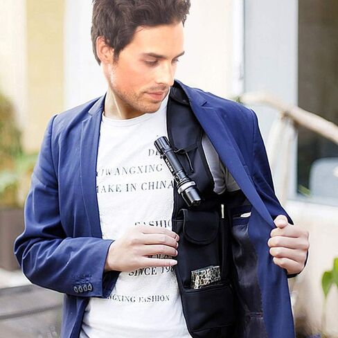 حقيبة كتف مخفية مضادة للسرقة تحت الإبط، حزمة مخفية، حقيبة تخزين آمنة للرجال والنساء متعددة الأغراض (الكتف الأيسر) in Kuwait