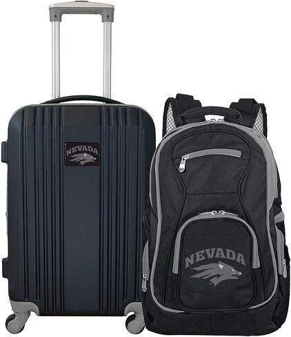 Denco University of Nevada Wolfpack 2-Piece Luggage Set, Includes 21-inch Two-Tone Hardcase Spinner and 19" Laptop Backpack in Saudi Arabia