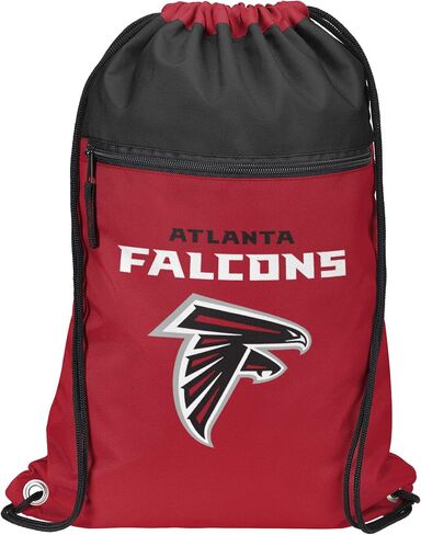 FOCO NFL Officially Licensed Unisex Team Color Football Primary Logo Wordmark Drawstring Backpack With Zippered Pocket - Dallas Cowboys in Saudi Arabia