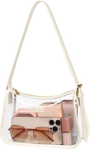 PACKISM Clear Shoulder Bag 9x6x3 - Clear Bag for Stadium Events for Women, Perfect for Sport Events Concert Game Day Daily in Saudi Arabia