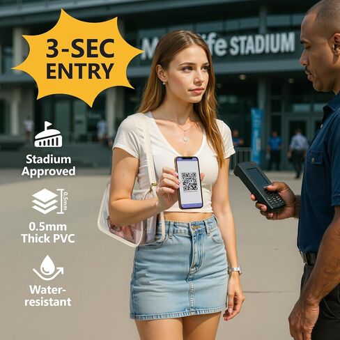 PACKISM Clear Shoulder Bag 9x6x3 - Clear Bag for Stadium Events for Women, Perfect for Sport Events Concert Game Day Daily in Saudi Arabia