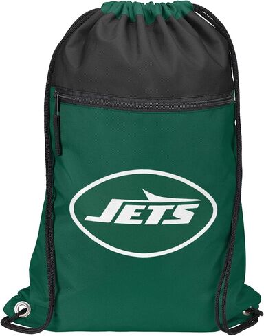 FOCO NFL Officially Licensed Unisex Team Color Football Primary Logo Wordmark Drawstring Backpack With Zippered Pocket - Dallas Cowboys in Saudi Arabia