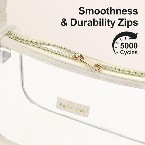 PACKISM Clear Shoulder Bag 9x6x3 - Clear Bag for Stadium Events for Women, Perfect for Sport Events Concert Game Day Daily in Saudi Arabia