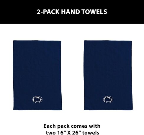 Northwest Penn State Nittany Lions NCAA Team Logo Hand Towel 2 Pack 16 x 26 Inches in Saudi Arabia