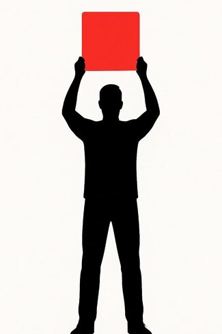 Jumbo Referee Card - 17" x 13" Oversized Red and Yellow Dual-Sided Referee Card for Sports Fans - Game Day Prop, Stadium Accessory, Soccer Crowd Favorite - 5mm Thick in Saudi Arabia