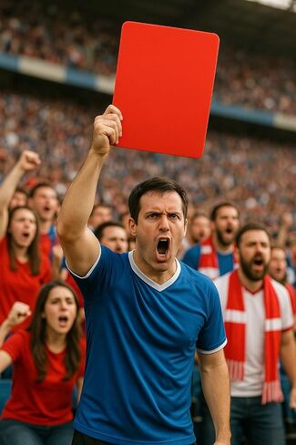 Jumbo Referee Card - 17" x 13" Oversized Red and Yellow Dual-Sided Referee Card for Sports Fans - Game Day Prop, Stadium Accessory, Soccer Crowd Favorite - 5mm Thick in Saudi Arabia