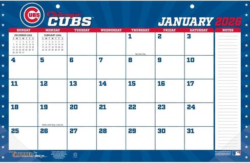 Lang, MLB Chicago Cubs Small 2026 Desk Pad in Saudi Arabia