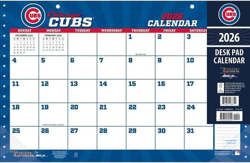 Lang, MLB Chicago Cubs Small 2026 Desk Pad in Saudi Arabia