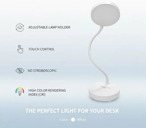 LED Desk Lamp, Adjustable Gooseneck, Touch Control, in Saudi Arabia