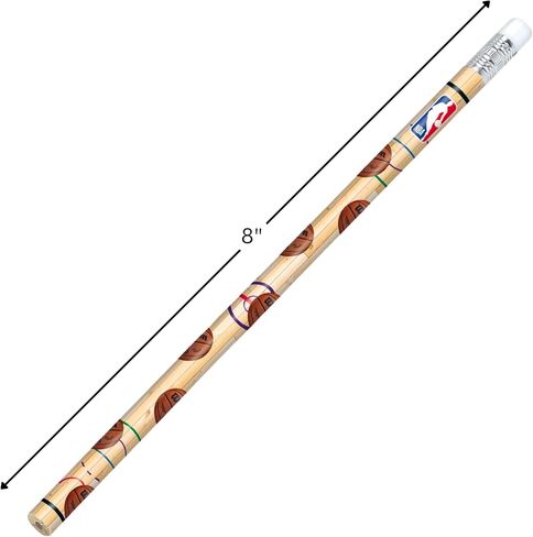 Amscan Ultimate Brown NBA Star Wilson Pencils - 7.5" (Pack of 12) - Premium Quality - Perfect for Basketball Enthusiasts & Students Alike in Saudi Arabia