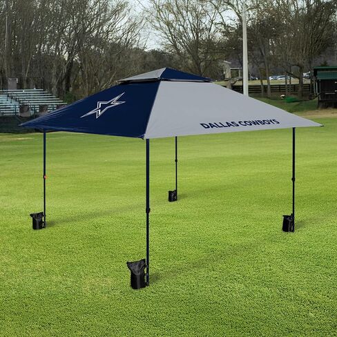 Logo Brands NFL Pop-Up 12x12 Canopy - Easy Setup with Built-in Wheels, Vented Roof for Airflow, Includes Sandbags, Stakes, and Tie-Downs – Tent for Tailgate & Outdoor Events in Saudi Arabia