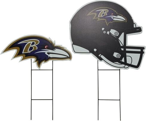NFL Logo & Helmet 2 Pack Yard Sign Set in Saudi Arabia
