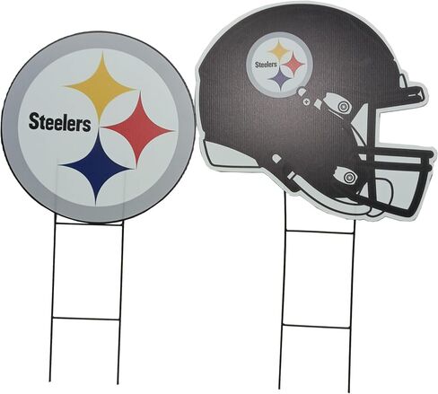 NFL Logo & Helmet 2 Pack Yard Sign Set in Saudi Arabia