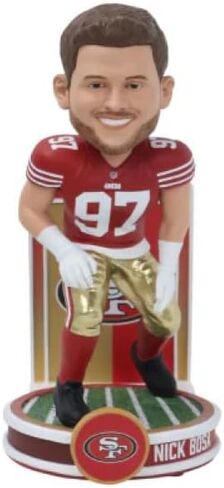 FOCO Nick Bosa (San Francisco 49ers) Banner Series NFL Bobblehead in Saudi Arabia