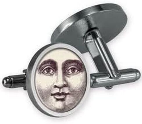 2 in. Cuff Link Set with Box, Silver in Saudi Arabia