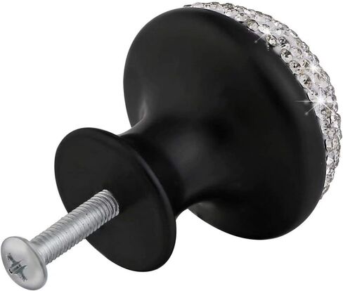 مقابض كريستال، 2 قطعة 35 مم DIY مقبض درج على شكل فطر عتيق خزانة خزانة باب خزانة سحب (أبيض) in Kuwait