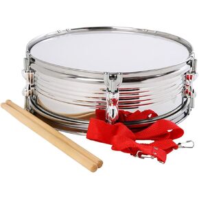 Generic 13'' Snare Drum Musical Instrument Educational Shoulder Strap Marching Drum for Children Class Teaching Beginner Adults Kids in Kuwait