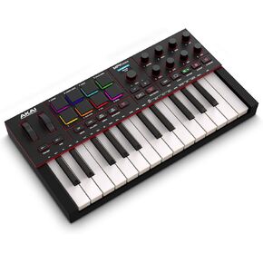 Akai Professional MPK Mini IV USB-C MIDI Keyboard Controller for Beginners and Producers - MPC Drum Pads, 360° Knobs, Pitch & Mod Wheels, Lessons and Music Production Software with 1000+ Sounds, Grey in Saudi Arabia