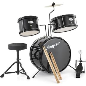 5 Piece Kids Drum Set with Tom,Cymbal, Youth Junior Drum Kit with Hi-Hat, Pedal, Drumsticks and Seat for Beginner, Teens, Blue in Kuwait